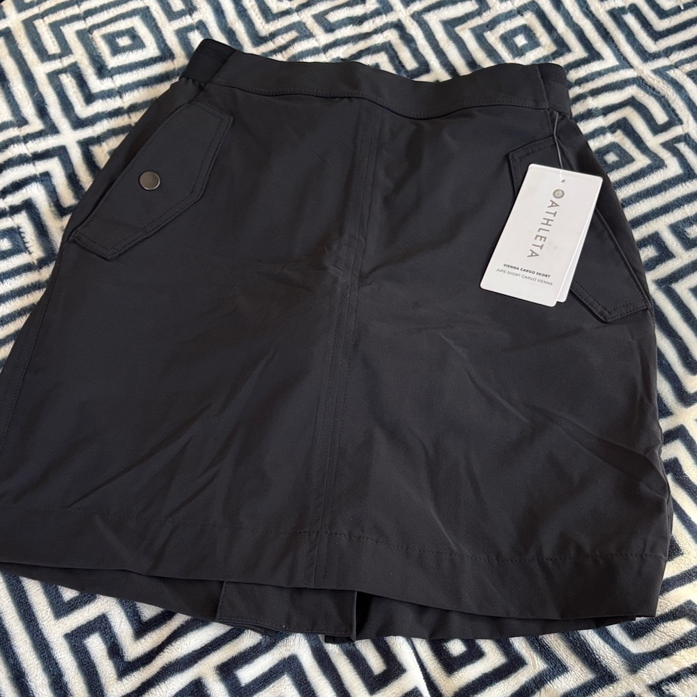 Athleta Black Vienna Cargo Skort